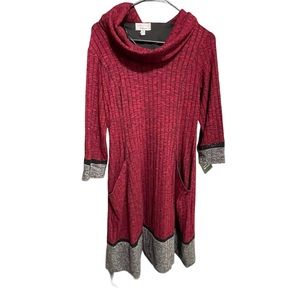 Signature by Robbie Bee cowl neck dress Size PM